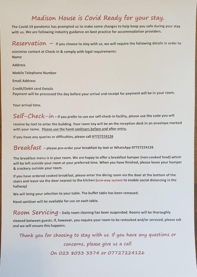 사우샘프턴 Madison House B&B 외부 사진